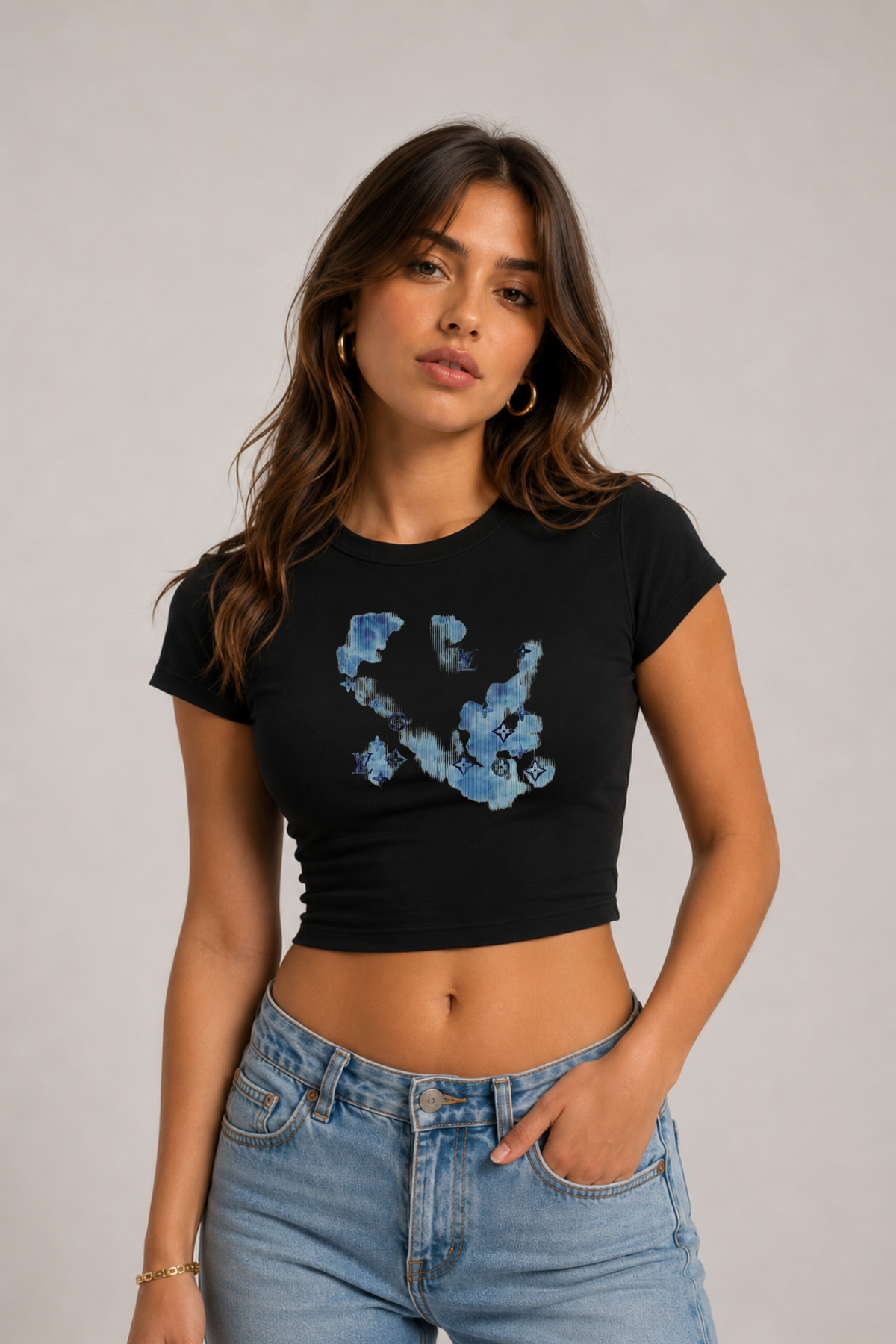 LV Baby Tee – Cropped Fit Tee