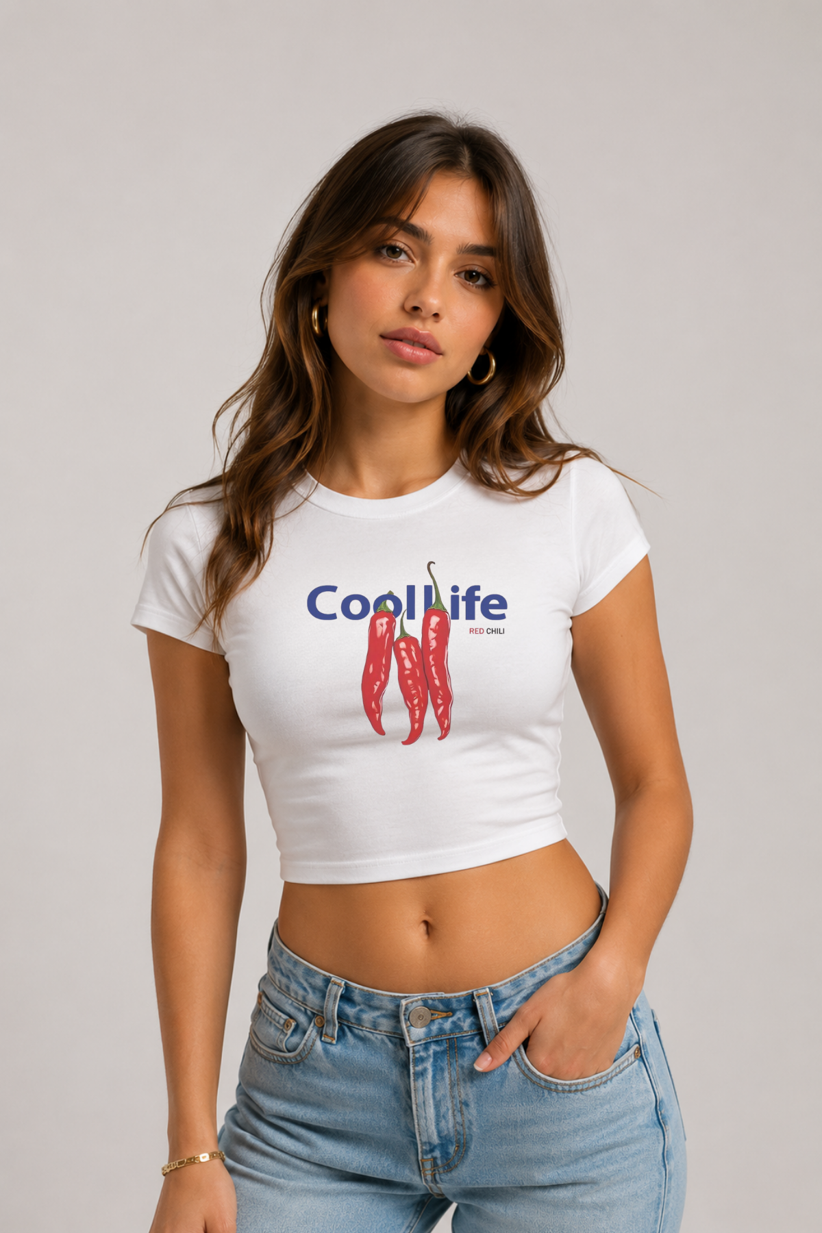 Cool Life Baby Tee – Cropped Fit Tee