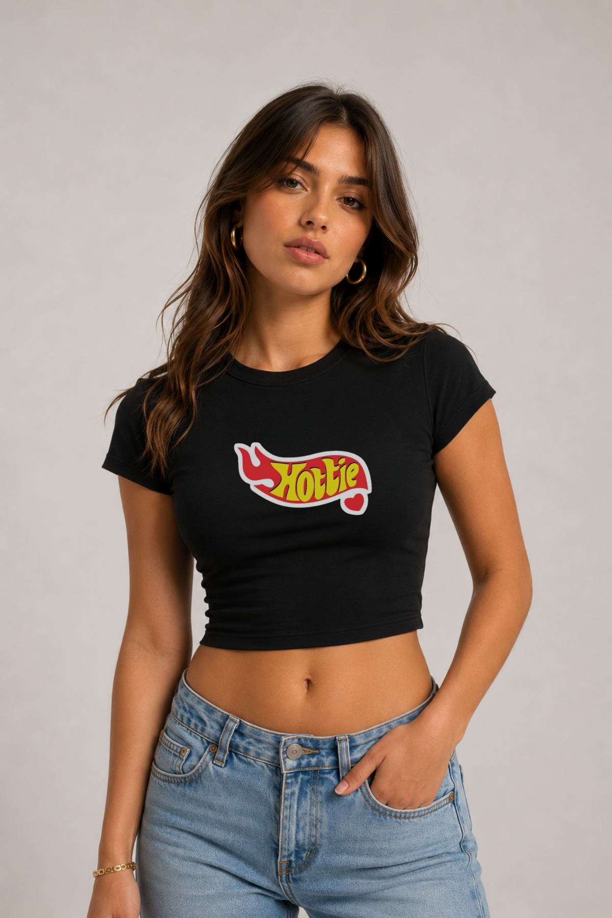Hottie Baby Tee – Cropped Fit Tee