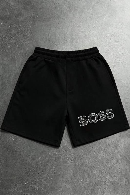 Boss Baskılı Casual Şort