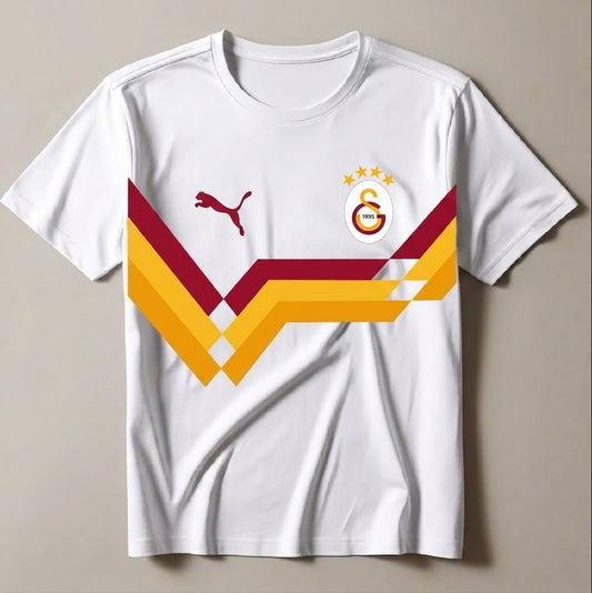 Galatasaray Retro Forma Tişörtü – Sarı Kırmızı Taraftar Koleksiyonu