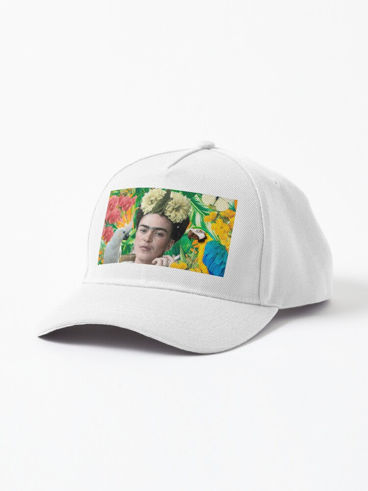 Frida Kahlo Baskılı Şapka